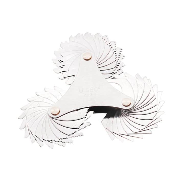 51 PCS US Schraubengewindeblätter 60 Grad CR Edelstahlgewindelehre – Bild 2