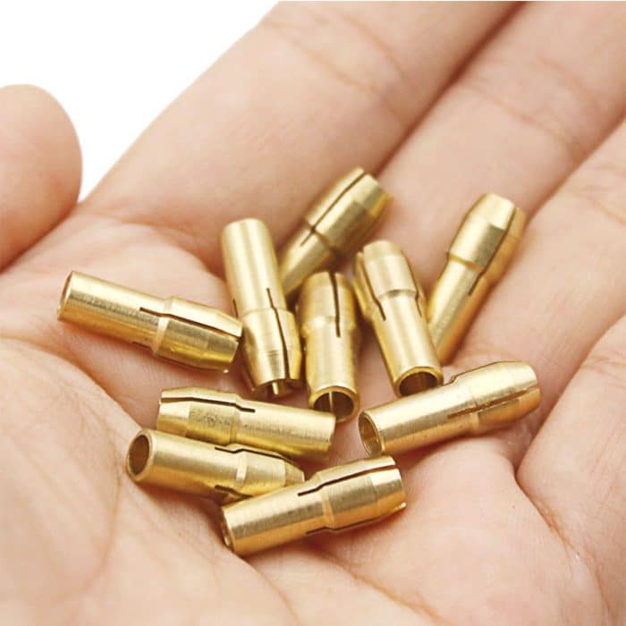 10 PCS Kupferkupplungsmutter mit drei Klauen für elektrische Mühlenarmaturen ， Bohrungsdurchmesser: 0,5 mm – Bild 5