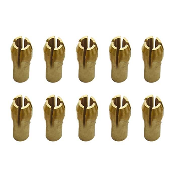 10 PCS Drei-Klauen-Kupfer-Klemmmutter für elektrische Mühlenarmaturen ， Bohrungsdurchmesser: 3,0 mm – Bild 2