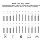 A-012 Wiederaufladbarer Lithium-Akku, wiederaufladbarer elektrischer Bohrer, Akku-Schraubendreher-Set mit 8-Gang-Torsion, Drill Cordless Screwdriver – Bild 5