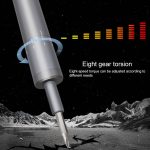 A-012 Wiederaufladbarer Lithium-Akku, wiederaufladbarer elektrischer Bohrer, Akku-Schraubendreher-Set mit 8-Gang-Torsion, Drill Cordless Screwdriver – Bild 7