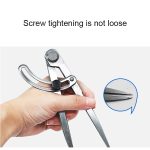 Kopfabstandsmesser aus Kohlenstoffstahl Kompasse Industrieleder-Seitenverkleidungswerkzeug, Länge: 153 mm – Bild 7