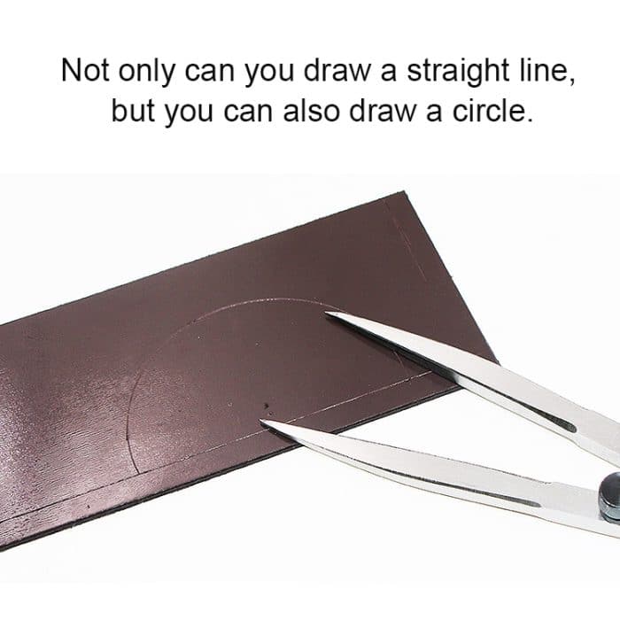 Kopfabstandsmesser aus Kohlenstoffstahl Kompasse Industrieleder-Seitenverkleidungswerkzeug, Länge: 153 mm – Bild 8