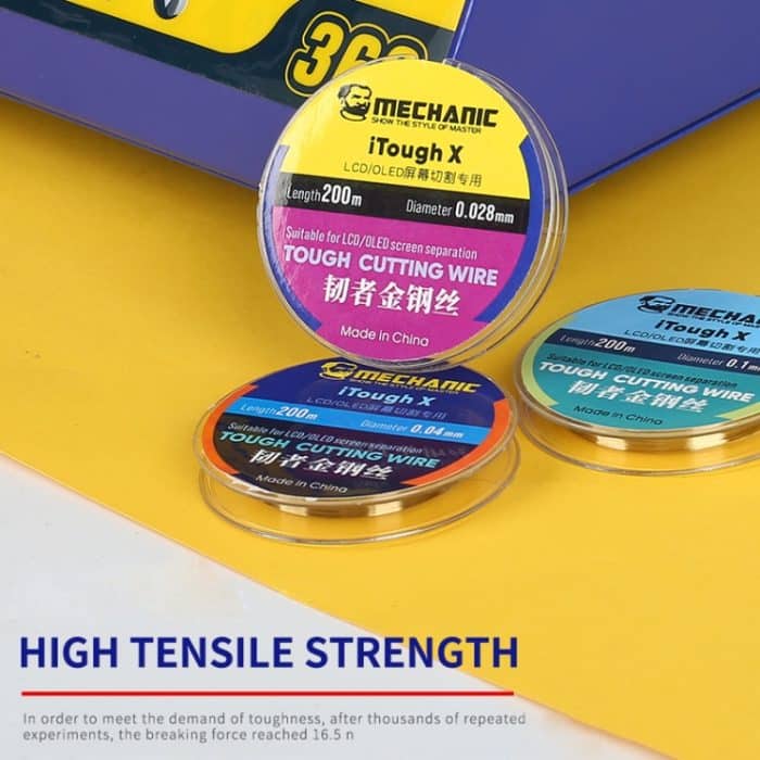 MECHANIC iTough X 200M 0,06 MM LCD-OLED-Siebschneiddraht – Bild 8