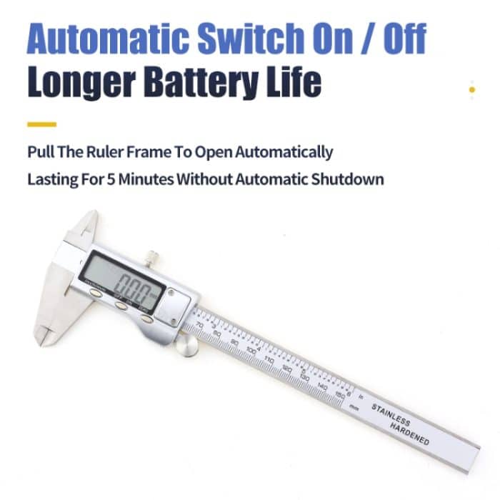 0-150 mm LCD Digital Messschieber Elektronischer digitaler Messschieber – Bild 6