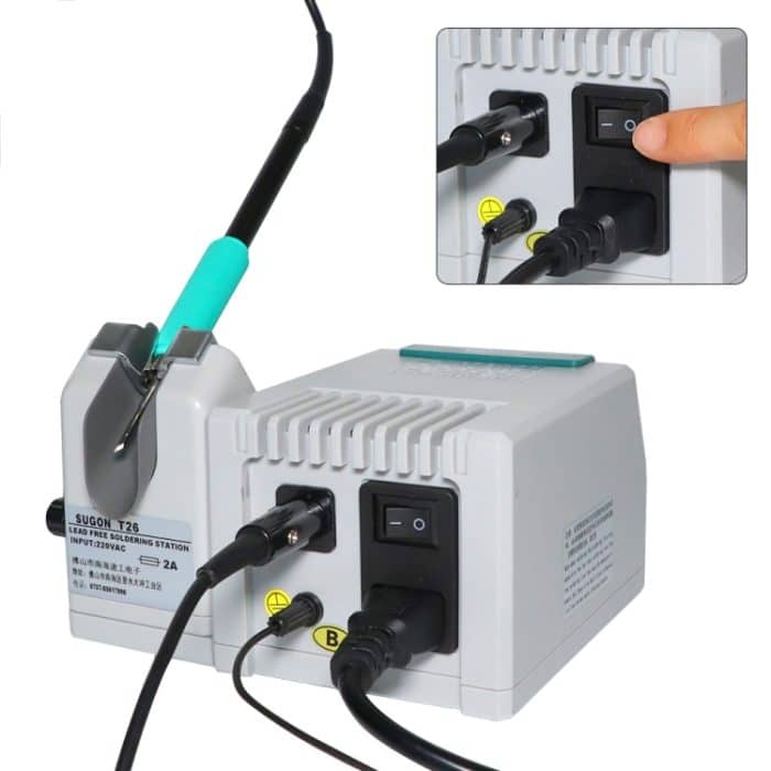 SUGON T26 Lötstation Bleifreie 2S-Schnellheizung mit C210-018 Lötkolbenspitzen-Kit, EU-Stecker – Bild 5