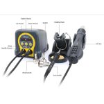 BAKU ba-942 LED BGA SMD Heißluft-Nacharbeitslötstation, EU-Stecker – Bild 2