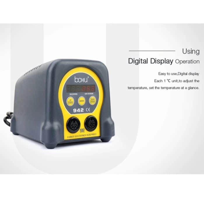BAKU ba-942 LED BGA SMD Heißluft-Nacharbeitslötstation, EU-Stecker – Bild 4
