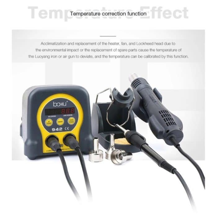 BAKU ba-942 LED BGA SMD Heißluft-Nacharbeitslötstation, EU-Stecker – Bild 5