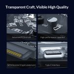 Transparentes 2,5-Zoll-10-Gbit / s-Festplattengehäuse der Serie mit Ständer – Bild 12