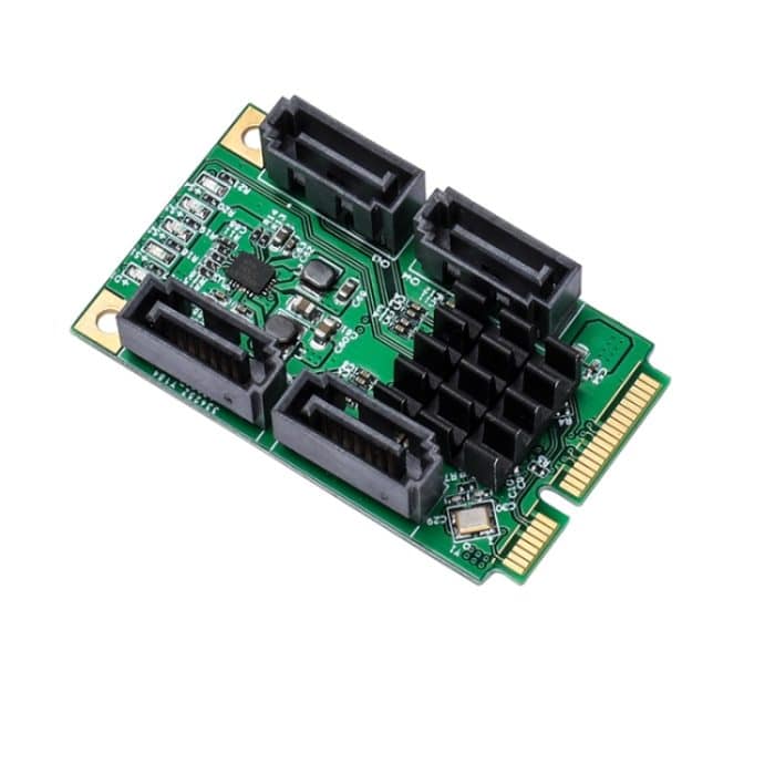 4-Port SATA III 6G Mini-PCI Express Marvel 88SE9215-Controllerkarte – Bild 2