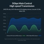 ORICO 2159U3 2,5 Zoll transparentes USB3.0-Festplattengehäuse mit Ständer – Bild 8