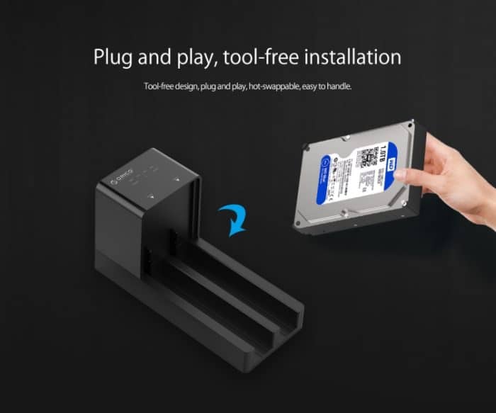 ORICO 6528US3-C 2,5 / 3,5-Zoll-Festplattengehäuse mit Duplikator – Bild 11