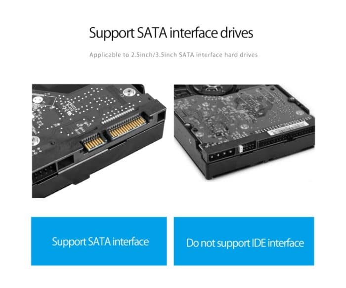 ORICO 6558US3-C 2,5 / 3,5-Zoll-Festplattengehäuse mit Duplikator – Bild 11