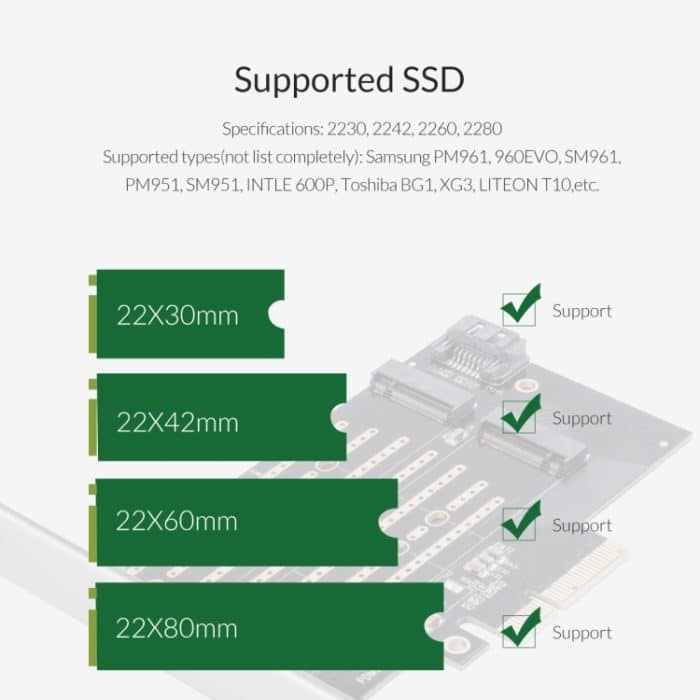 ORICO PDM2 M.2 NVME auf PCI-E 3.0 X4-Erweiterungskarte – Bild 12