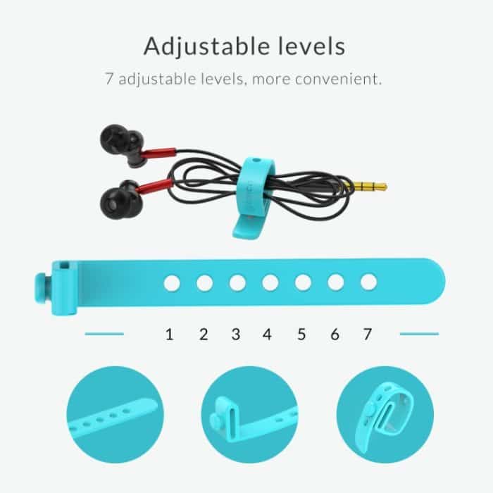 ORICO SG-RH5 5PCS Bunter Silikonkabelbinder – Bild 6