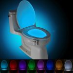Bewegungsaktiviertes Toiletten-Nachtlicht, LED-Toilettenlicht-Badezimmer-Waschraum