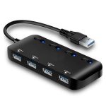 Ultra Speed ​​USB3.0 4 Ports Hub mit Switch – Bild 2
