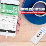 5V 4,1A 4 USB-Anschlüsse Ladeadapter mit Netzsteckerkabel, Kabellänge: 1,5 m, EU-Stecker, EU Plug – Bild 5