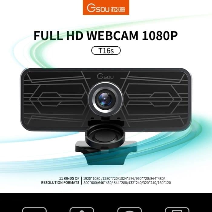 Gsou T16s 1080P HD-Webcam mit integriertem Mikrofon für Online-Klassen Broadcast-Konferenzvideo – Bild 2
