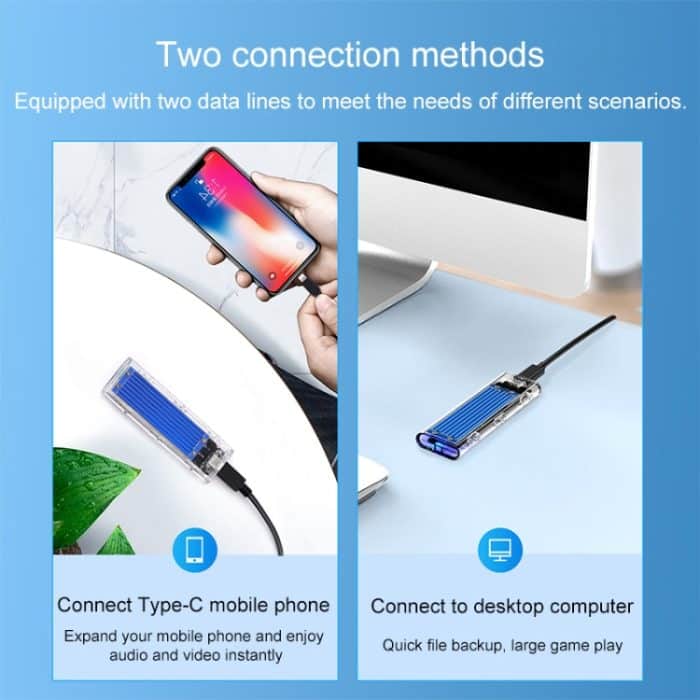 ORICO TCM2M-C3 M.2 SSD Dual-Protokoll-Festplattengehäuse – Bild 11