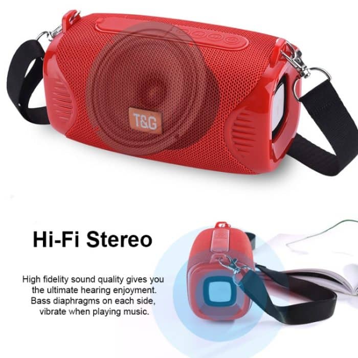 T&G TG532 10 W kabelloser Bluetooth-Lautsprecher, wasserdicht, tragbar, für den Außenbereich, Mini-Säulenbox-Lautsprecher mit FM-Radio – Bild 2