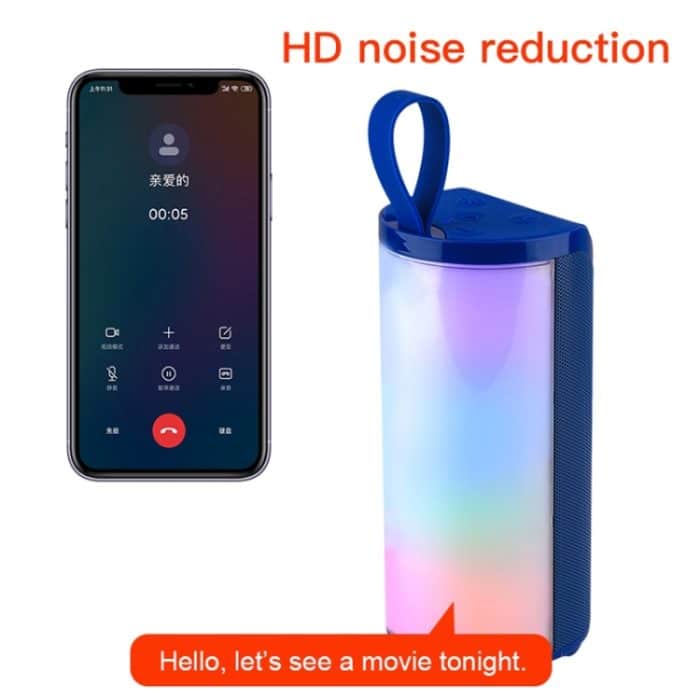 T&G TG169 LED Tragbarer Bluetooth-Lautsprecher für den Außenbereich, wasserdicht, Subwoofer, 3D-Stereo-Mini-Wireless-Lautsprecher, unterstützt AUX, FM, TF-Karte – Bild 3
