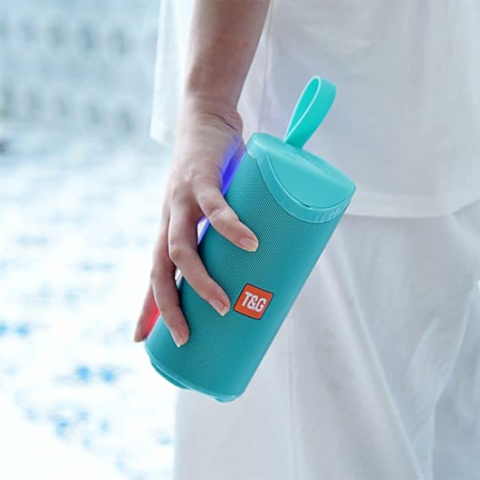 T&G TG169 LED Tragbarer Bluetooth-Lautsprecher für den Außenbereich, wasserdicht, Subwoofer, 3D-Stereo-Mini-Wireless-Lautsprecher, unterstützt AUX, FM, TF-Karte – Bild 6