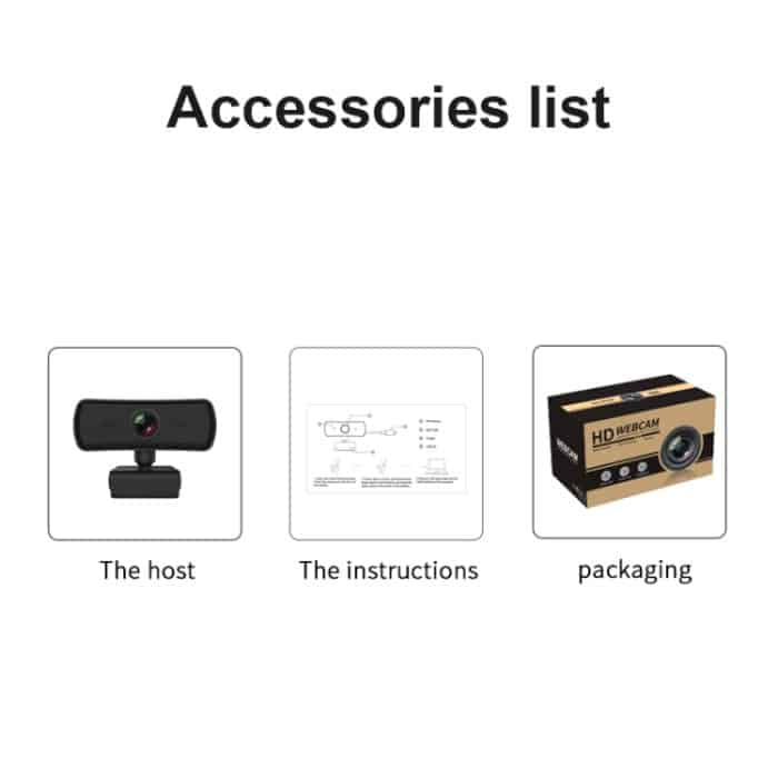 C3 400W Pixel 2K Auflösung Autofokus HD 1080P Webcam 360 Drehung Für Live-Übertragung Videokonferenz Arbeiten Webkamera mit Mikrofon USB Treiberfrei – Bild 11