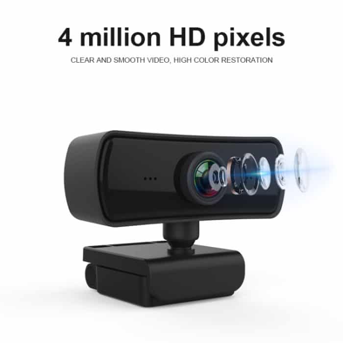 C3 400W Pixel 2K Auflösung Autofokus HD 1080P Webcam 360 Drehung Für Live-Übertragung Videokonferenz Arbeiten Webkamera mit Mikrofon USB Treiberfrei – Bild 3