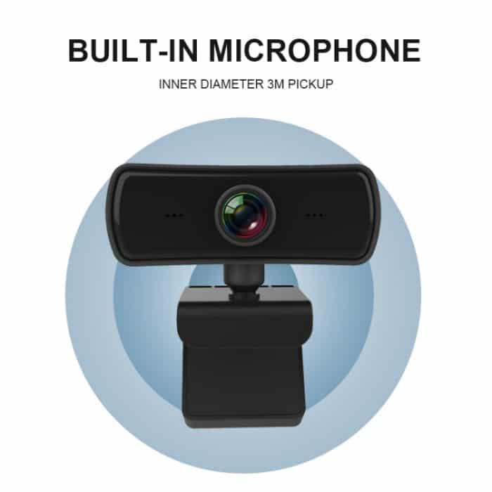C3 400W Pixel 2K Auflösung Autofokus HD 1080P Webcam 360 Drehung Für Live-Übertragung Videokonferenz Arbeiten Webkamera mit Mikrofon USB Treiberfrei – Bild 7