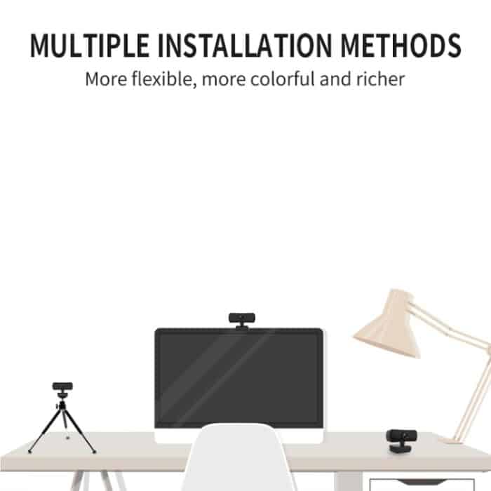 C3 400W Pixel 2K Auflösung Autofokus HD 1080P Webcam 360 Drehung Für Live-Übertragung Videokonferenz Arbeiten Webkamera mit Mikrofon USB Treiberfrei – Bild 9