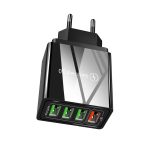 30 W QC 3.0 USB + 3 USB 2.0-Anschlüsse für Mobiltelefone, Tablets, PCs, universelles Schnellladegerät, Reiseladegerät, EU-Stecker, EU Plug – Bild 2