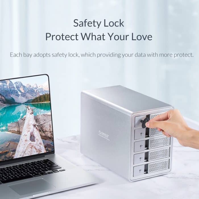 ORICO 9548RU3-BK Externes 3,5-Zoll-Festplattengehäuse mit RAID – Bild 13