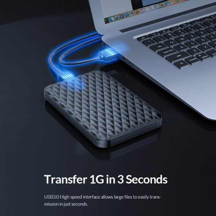 ORICO 2520U3 2,5-Zoll-tragbares Festplattengehäuse, White, Black – Bild 6