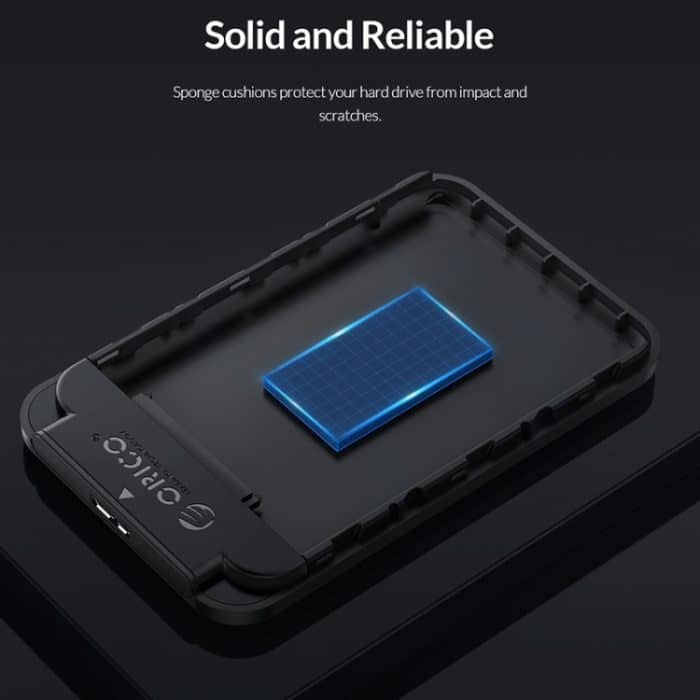 ORICO 2520U3 2,5-Zoll-tragbares Festplattengehäuse, White, Black – Bild 9