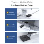 ORICO 2520U3 2,5-Zoll-tragbares Festplattengehäuse, White, Black – Bild 10