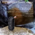 NewRixing NR106 Mini tragbarer kabelloser Bluetooth-Lautsprecher, Stereo-Subwoofer, integriertes Mikrofon, unterstützt Freisprechen, TF-Karte und FM, without LED Flashlight – Bild 4