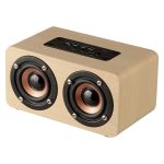 W5 Tragbarer HiFi-Shock-Bass-Bluetooth-Lautsprecher aus Holz, W5
