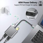 ZS-SG4T1HD2 4-in-1 Typ-C auf Dual HDMI + USB 3.0-Anschluss + Typ-C PD-Ladeanschluss Multifunktionaler HD-Dock-Adapter – Bild 3