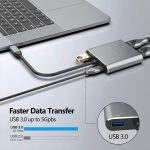 ZS-SG4T1HD2 4-in-1 Typ-C auf Dual HDMI + USB 3.0-Anschluss + Typ-C PD-Ladeanschluss Multifunktionaler HD-Dock-Adapter – Bild 4