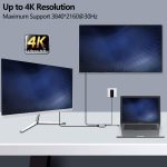 ZS-SG4T1HD2 4-in-1 Typ-C auf Dual HDMI + USB 3.0-Anschluss + Typ-C PD-Ladeanschluss Multifunktionaler HD-Dock-Adapter – Bild 5