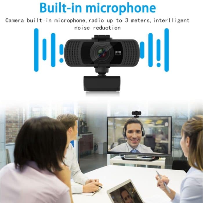 Richwell PC-06 Mini 360 Grad drehbare 4,0 MP HD-Autofokus-PC-Webcam mit Rauschunterdrückungsmikrofon – Bild 7
