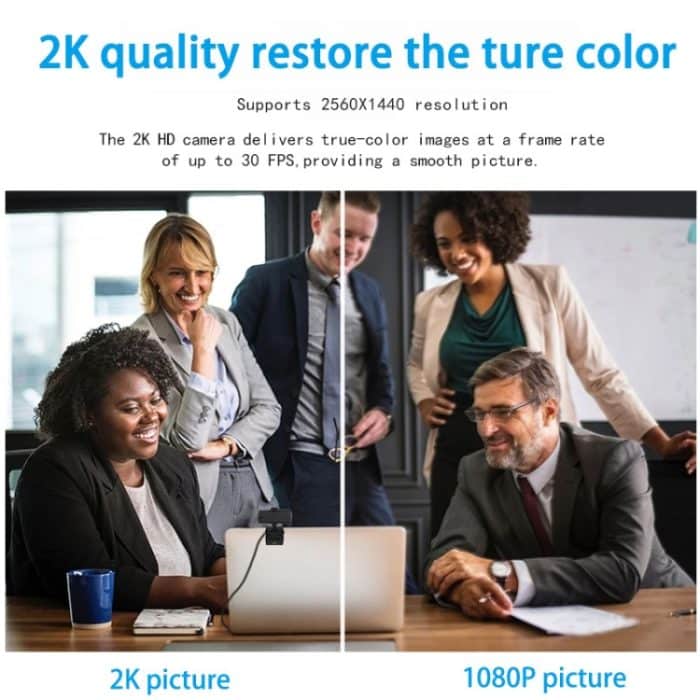 Richwell PC-06 Mini 360 Grad drehbare 4,0 MP HD-Autofokus-PC-Webcam mit Rauschunterdrückungsmikrofon – Bild 10