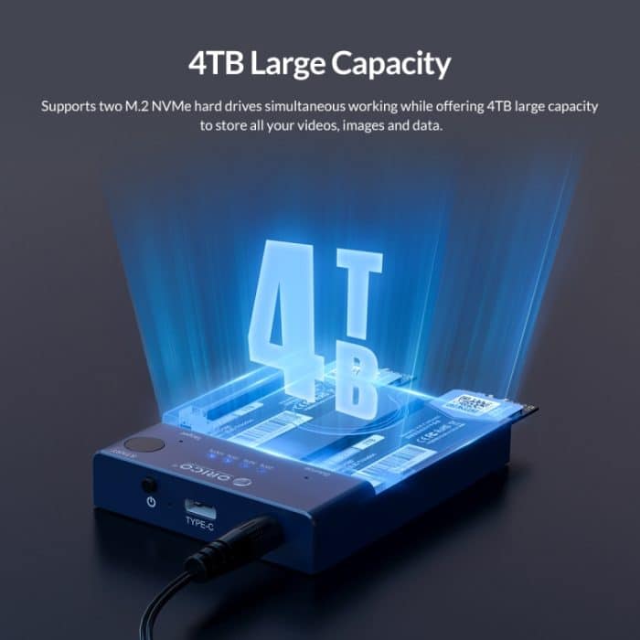 ORICO M2P2-C3-C NVME M.2 SSD-Duplikator – Bild 8