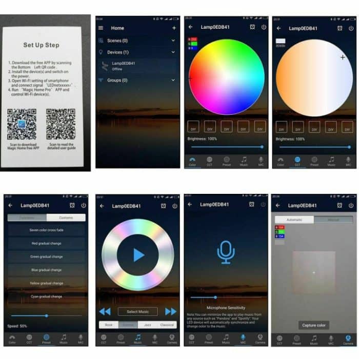 5m 5050 RGB LED-Streifen Light Wifi Smart Home Power Kit Set (nicht wasserdicht) – Bild 12