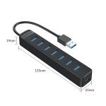 ORICO TWU3-7A-BK 7-Port USB 3.0 HUB – Bild 3