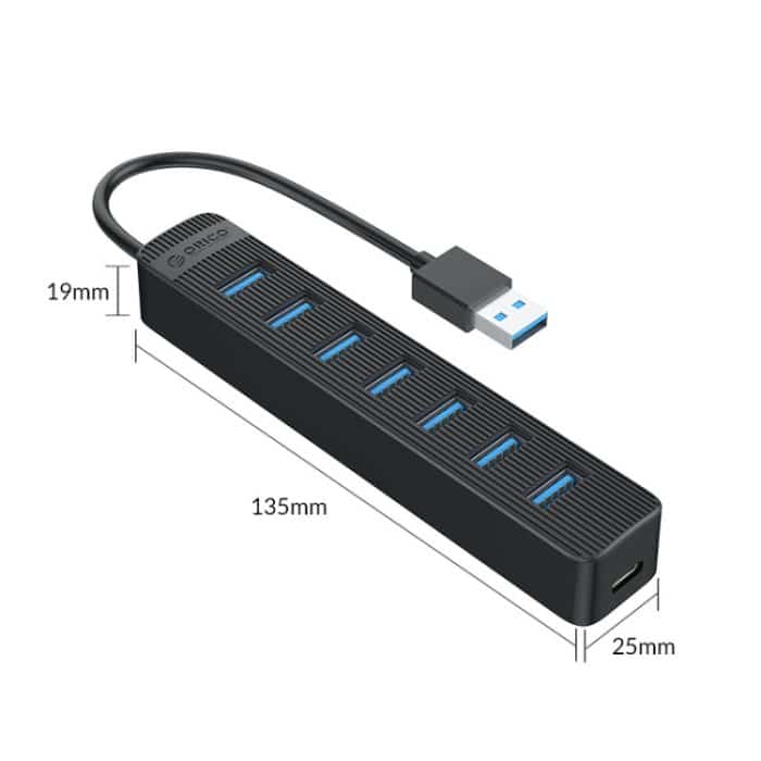 ORICO TWU3-7A-BK 7-Port USB 3.0 HUB – Bild 3