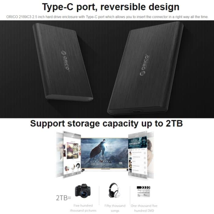 ORICO 2189C3 2,5-Zoll-Festplattengehäuse Typ C. – Bild 6