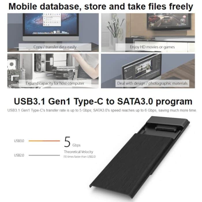 ORICO 2189C3 2,5-Zoll-Festplattengehäuse Typ C. – Bild 7